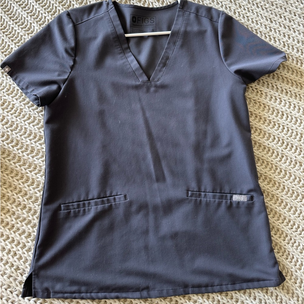 Figs charcoal casma 3 pocket scrub -small